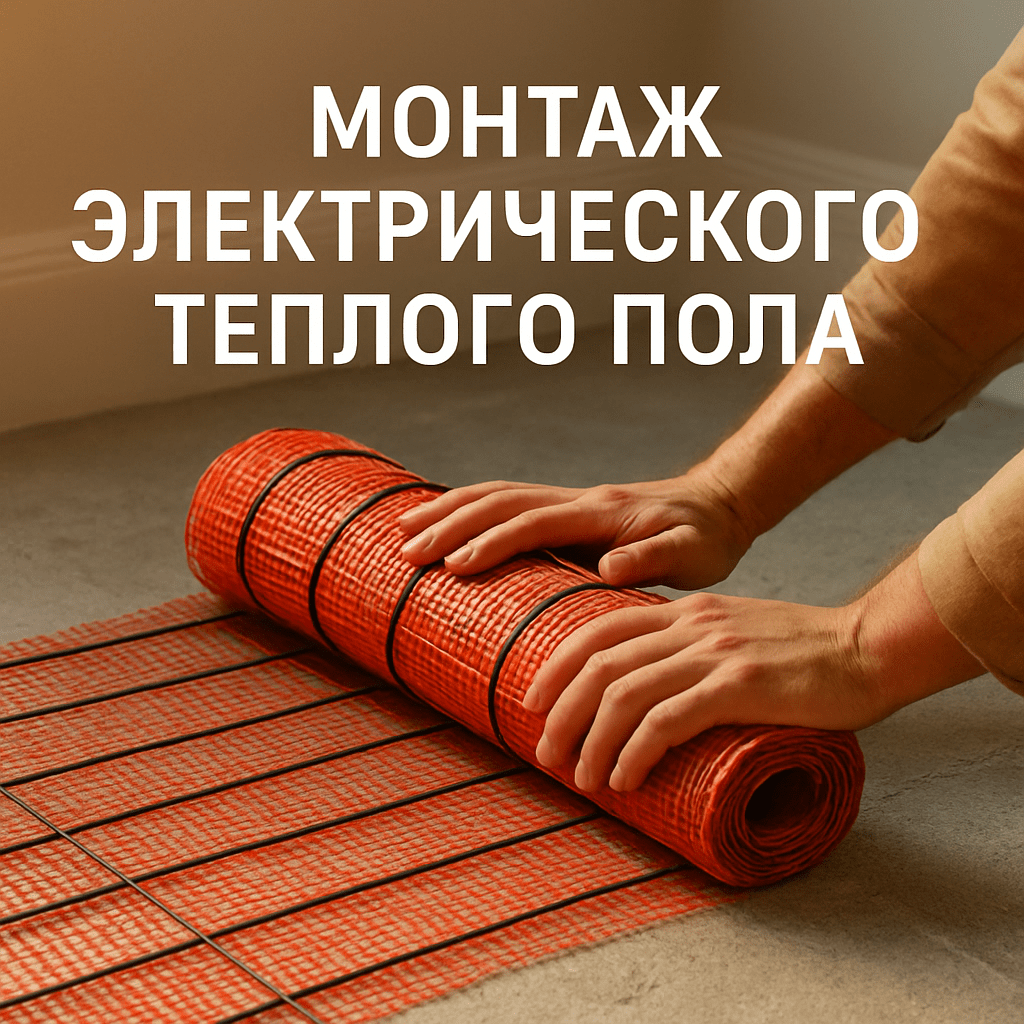 Монтаж электрического теплого пола